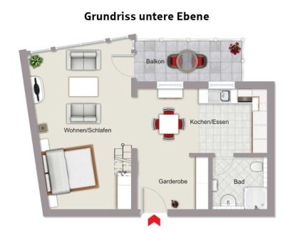 Freundliche 1,5-Zimmer-Wohnung mit Einbauküche in Bad Wildbad