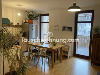 Tauschwohnung: Schöne sanierte Wohnung mit riesigem sonnigen Balkon