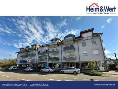 Helle 1-Zimmer-Wohnung mit Balkon und auf Wunsch mit Tiefgaragenstellplatz im Zentrum von Gaggenau