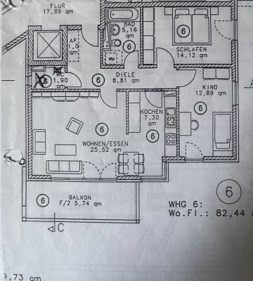 Sonnige gepflegte 3-Zimmer Wohnung in Neuried