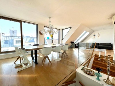 Penthouse der Superlative – Luxus, Design &amp; spektakuläre Dachterrasse mit Sauna