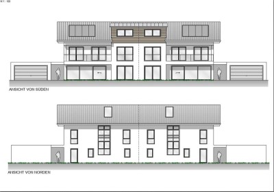 Neubau Schlüsselfertige Doppelhaushälfte mit Doppelgarage in Ottobeuren