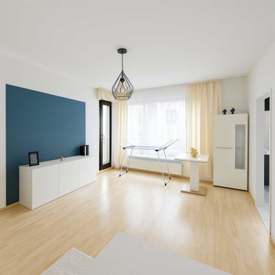 Sonnige 2,5-Zimmer-Eigentumswohnung mit Loggia und Tiefgarage in ruhiger Lage von Essen-Kettwig