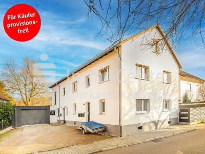 Für Selbstbezieher und Kapitalanleger. Neues Einfamilienhaus mit vermietetem Vorderhaus in Ettlingen