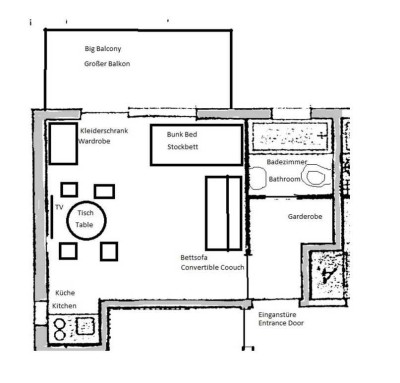 Ruhige Wohnung zur Gartenseite