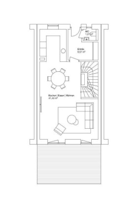 Reihenmittelhaus zur Miete - Erstbezug - mit Dachterrasse