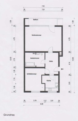 Schöne  2,5-Zimmer-Wohnung mit Balkon in Langenfeld (Rheinland)