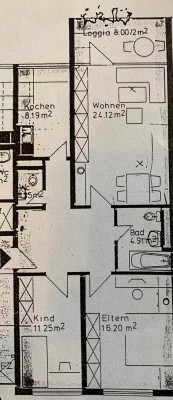 Provisionsfreie, sehr schöne 3-Zimmer-Wohnung mit Balkon und Tiefgaragenstellplatz