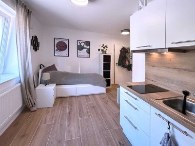 Teilmöbliertes 1-Zimmer Apartment in Karlsruhe-Grünwinkel