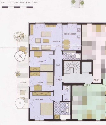 Schöne 4-Zimmer-Wohnung mit Südwestbalkon im 2. OG in Hürth-Efferen direkt vom Eigentümer