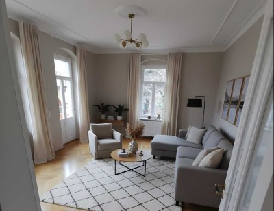 WOHNEN MIT GESCHICHTE: EXKLUSIVE WOHNUNG IM DENKMALGESCHÜTZTEN BILZ-SANATORIUM