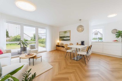 Bezugsfertig mit Terrasse und Privatgarten - altersgerecht
