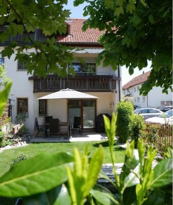 Moderne 3-Zimmer-Gartenwohnung mit Südwest-Terrasse, Einbauküche & Stellplätzen – befristet: 3 Jahre
