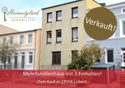 Sanierungsbedürftiges Mehrfamilienhaus mit drei Wohneinheiten!
- zentral in Lübeck -