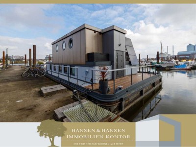 Maritimes Wohnen neu gedacht – Stilvolles, energieeffizientes Hausboot mit hochwertiger Ausstattung