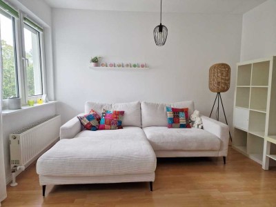 Helle Wohnung im Grünen in Hanau Großauheim – mit EBK, Tiefgarage, Garten & Terrasse