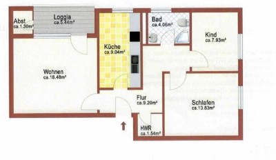 3 Zimmer-Wohnung in Wolfenbüttel Halchter