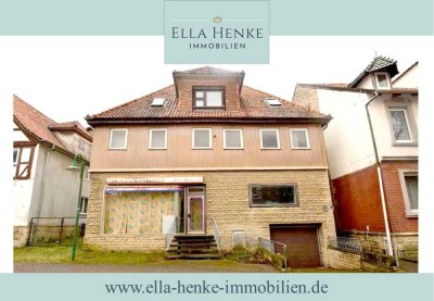 Großes Wohn-, Geschäftshaus zum Sanieren mit 3-4 Wohnungen, kleinem Laden + Garten...