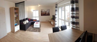 Tolle möblierte 2-Zimmer-Wohnung mit Balkon und EBK in Friedrichshofen