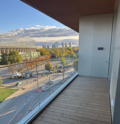 New Partly Furnished 2-Room Apartment with Balcony, Garage, Rooftop Infinity Pool &amp; Gym – Project Grünblick /Teilmöblierte 2-Zimmer-Wohnung mit Balkon, Garagenplatz und Rooftop Infinity Pool – Projekt Grünblick