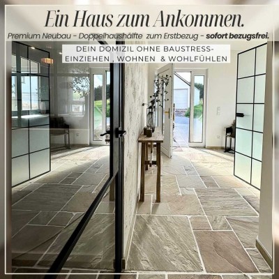 **** Viel Wohnqualität - ***Null Baustelle   : Bezugsfertige Neubau DHH mit großem Grundstück