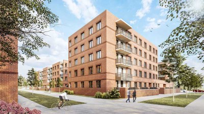 Neubau MZ-Weisenau Heiligkreuz-Viertel: 2-ZKB-Balkon, Aufzug,  ab 01.06 mit WBS! Für Senioren