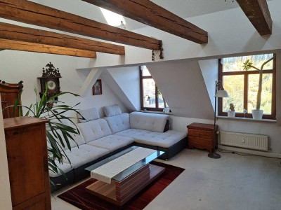 Attika-Wohnung mit Balkon in Altenburg, 3 Zimmer, Erstbezug nach Sanierung