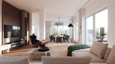 6-Zimmer Neubau Penthouse in beliebter Lage von HH-Winterhude