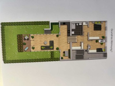 3,5  Zimmer Neubauwohnung zum Erstbezug, mit einer /zwei  Sonnenterrassen