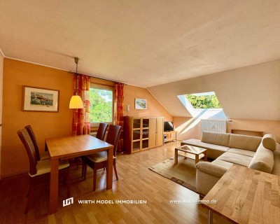 Möblierte Zwei-Zimmer-Wohnung am Bergl
