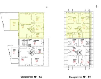 Erstbezug: Großzügige 5,5-Zimmer-Maisonette mit Studio, Balkon und 2 Bädern