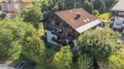 Schöne 1-Zimmer-Dachgeschosswohnung zur Miete in Oberstaufen-Weißach