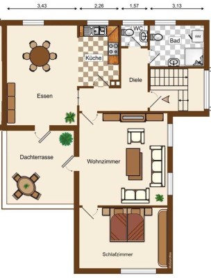 Moderne Etagenwohnung in ruhiger Lage