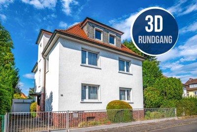 Hanau-Musikerviertel: Großzügiges Ein- / Zweifamilienhaus mit wunderschönem Garten in begehrter Lage