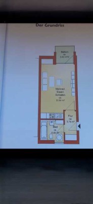 Stilvolle 1-Zimmer-Erdgeschosswohnung mit EBK und neuem Bad + Balkon in Landshut *Renoviert*