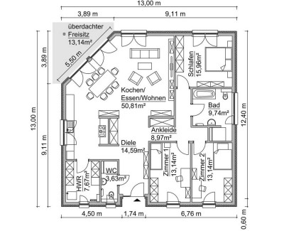 Der Scanhaus  Bungalow -  Bauen ohne Risiko: Erst bauen, dann zahlen!