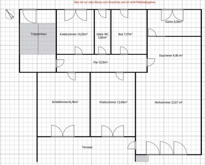 Schöne 5-Zimmer-Wohnung (EG) 100m² in einem Vierfamilienhaus