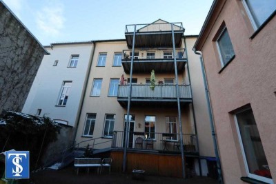 vermietete 4-Zimmer-ETW im 1.OG mit Wanne und Dusche, Gäste-WC, Balkon und FBH im Zentrum von Plauen