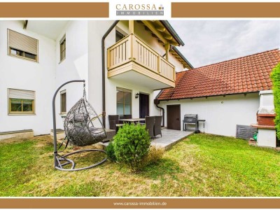 Idyllisch wohnen: EG-Wohnung mit großem Garten, Terrasse & eigener Garage. Nahe B15n.