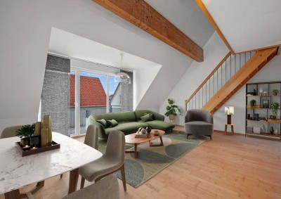 Besondere Galeriewohnung mit sonnigem Balkon in Dachau