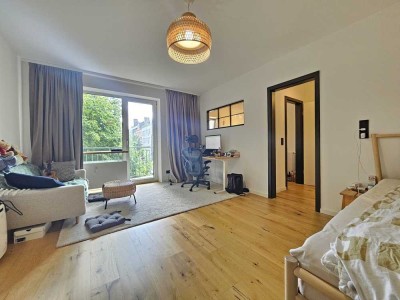 Medienhafen - Apartment teilmöbliert mit Balkon und Küche