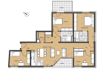 Helle Stadtwohnung mit 5 Zimmern - Neubau!