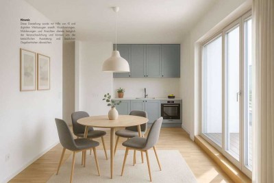 2-Zimmer-Penthouse mit 2 großen Terrassen