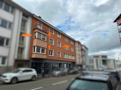 +++Geräumige 3-Zimmer Wohnung mit großem Südwesttbalkon und Panoramablick, Küche, Tageslichtbad, ...
