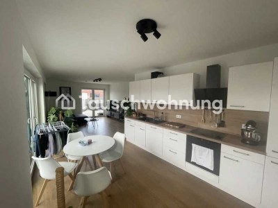 Tauschwohnung: Zentrale Penthousewohnung mit 90 m² Dachterrasse – suche kle