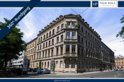 VON POLL | Hochwertige 4-Zimmer-Oase mit Balkon in charmantem Altbau (Denkmal) - Fürth-Innenstadt