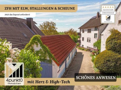 ZFH in Seenähe mit ELW, Nebengebäuden und Weidefläche