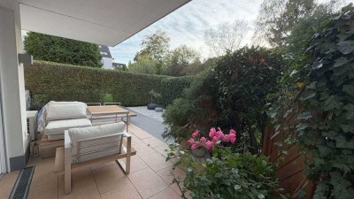 Bilk/Südpark - Bungalowartige Familien-Gartenwohnung, hell und sonnig