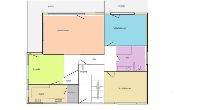 Schöne und modernisierte 3,5-Zimmer-Hochparterre-Wohnung mit geh. Innenausstattung mit EBK