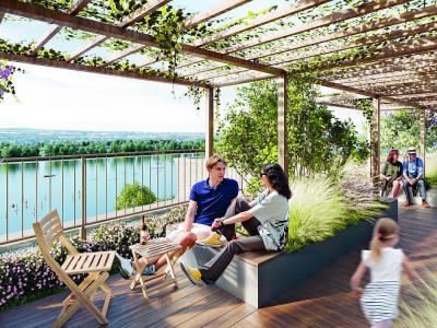 Umweltfreundlich Wohnen nahe dem Rhein: 2-Zimmer-Wohnung mit Balkon & gemeinschaftlichem Dachgarten